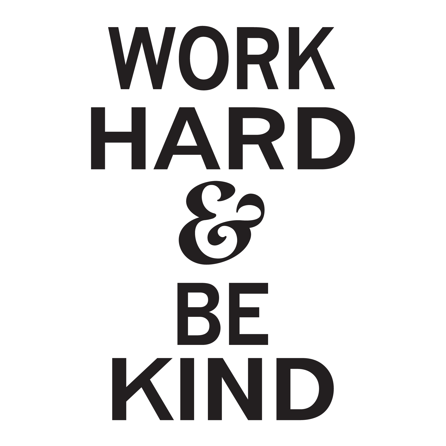 Work Hard & Be Kind Wall Quotes™ Decal | WallQuotes.com