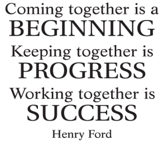 Working Together Is Success Wall Quotes™ Decal | WallQuotes.com
