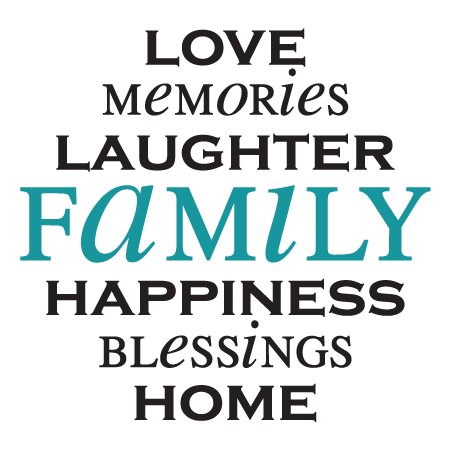 Love Memories Laughter Family Wall Quotes™ Decal | WallQuotes.com