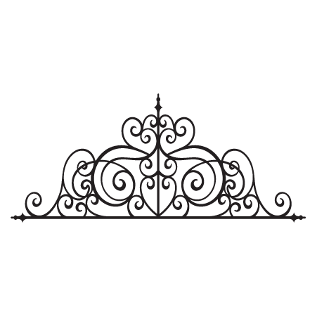 Josette Wrought Iron Headboard Wall Quotes™ Wall Art Decal | WallQuotes.com