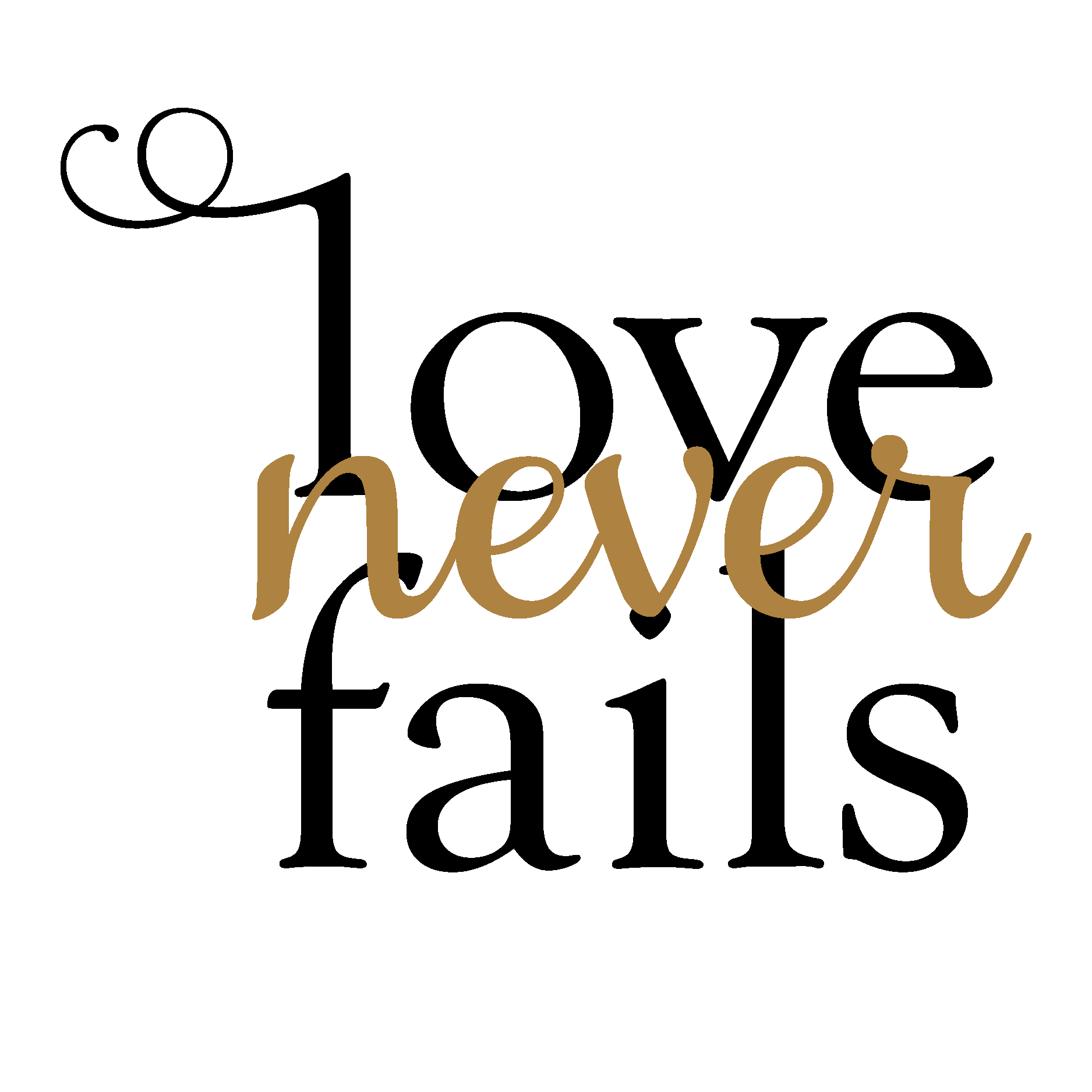 Love Never Fails Wall Quotes Decal Wallquotes Com