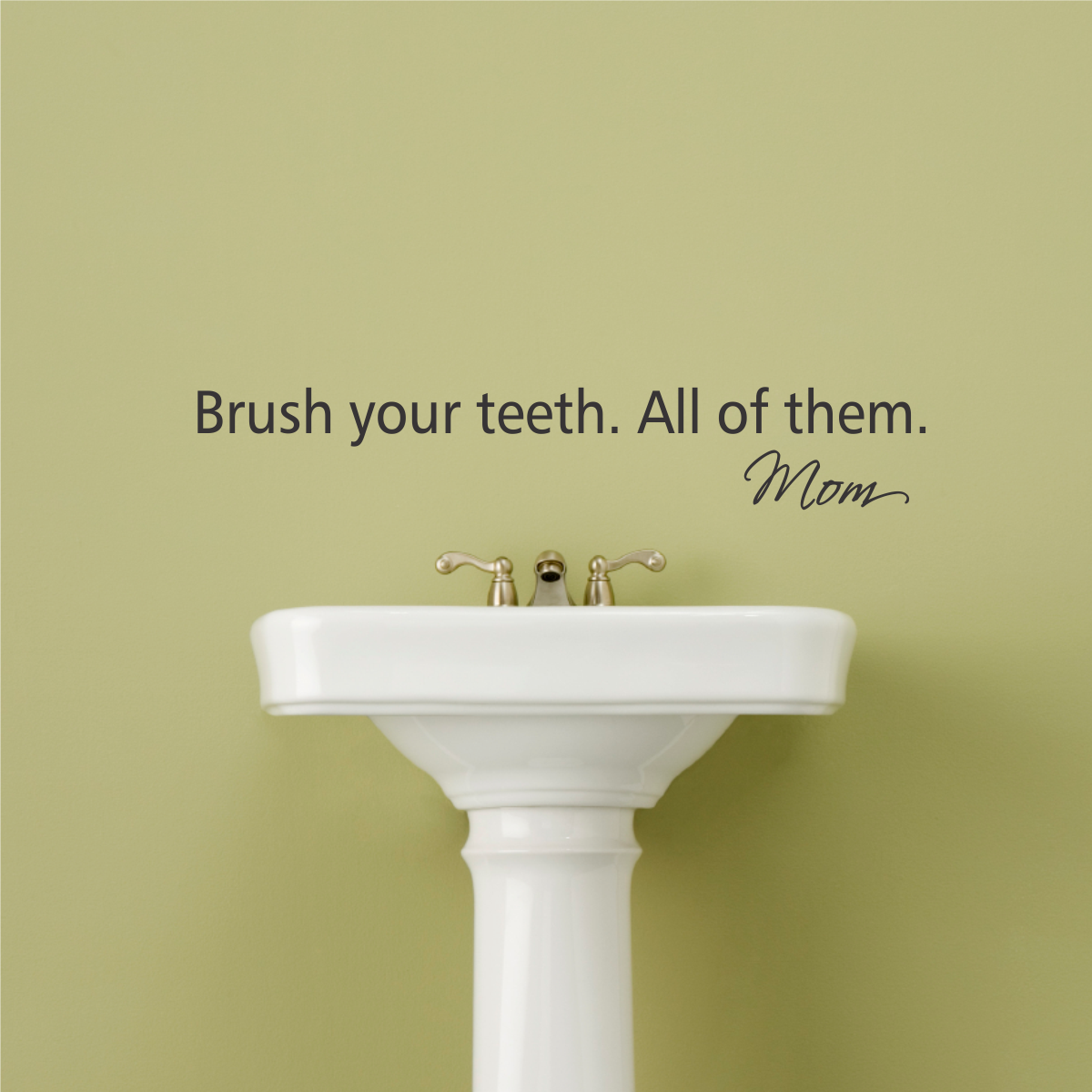 Brush Your Teeth Wall Quotes™ Decal | WallQuotes.com