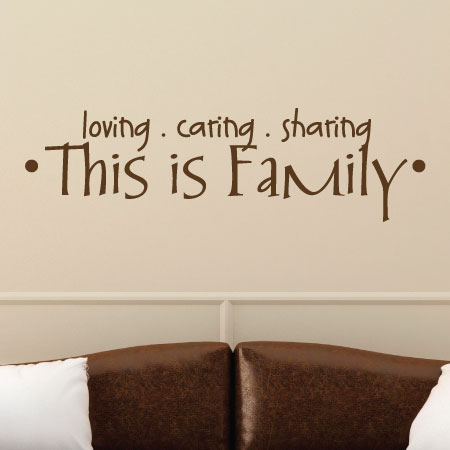Loving Caring Sharing Whimsical Wall Quotes™ Decal 