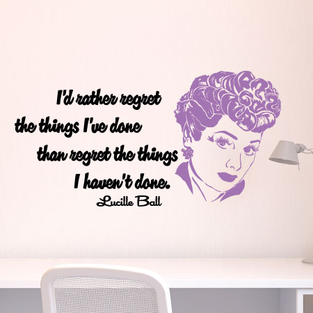I'd Rather Regret Wall Quotes™ Decal I'd Rather Regret Wall Quotes™ Decal