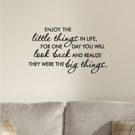 Little Things Are Big Things Wall Quotes™ Decal | WallQuotes.com