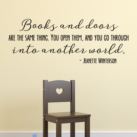 Books and Doors Wall Quotes™ Decal