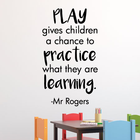 Play is Practice Wall Quotes™ Decal | WallQuotes.com
