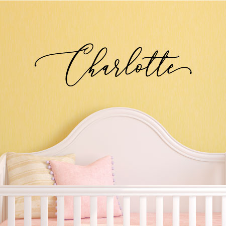 Custom Name Personalised Nursery Art Wall Decal Kids Baby Bedroom Wall Sticker 
