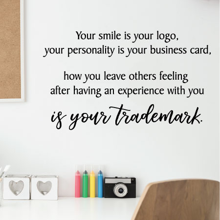 Wall Decor, Digital Print, Your Smile is Your Logo Your Personality is Your  Business Card, Printable, Printable Quote, Typography, QP69 