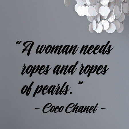 Ropes And Ropes of Pearls Wall Quotes™ Decal