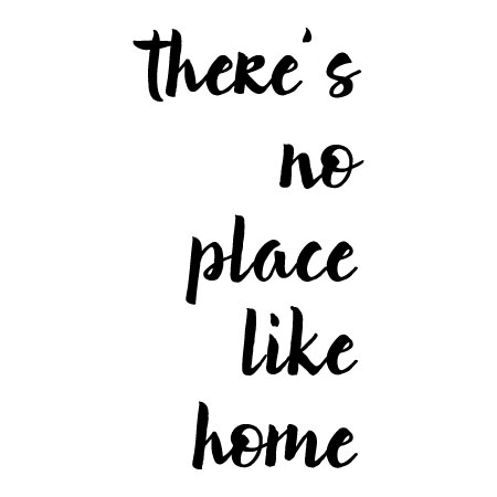 No Place Like Home Elegant Wall Quotes Decal Wallquotes Com