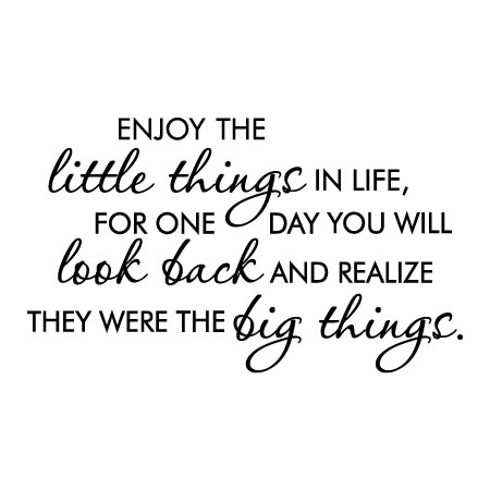 Image result for enjoy the little things quote