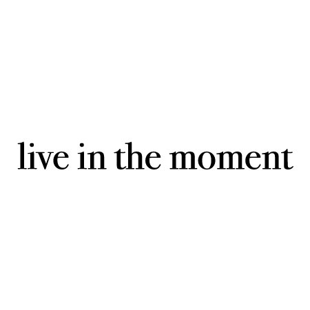 Live In The Moment Wall Quotes™ Decal | WallQuotes.com