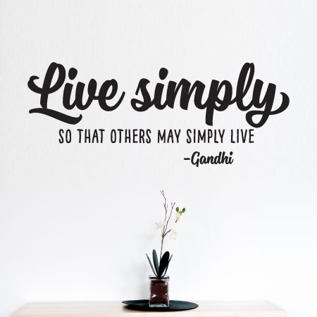 Live Simply Wall Quotes™ Decal | WallQuotes.com