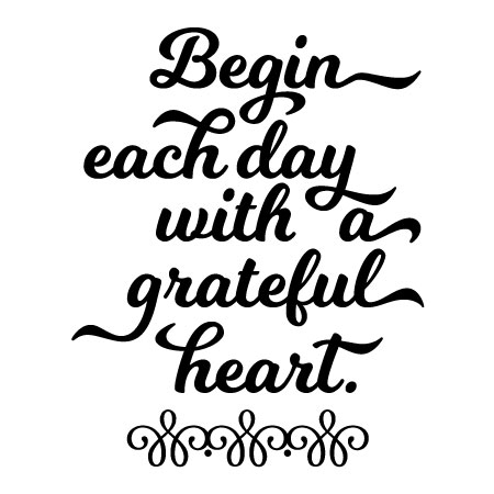 Grateful Heart Wall Quotes™ Decal | WallQuotes.com