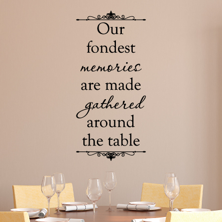 Gathered Around The Table Wall Quotes™ Decal | WallQuotes.com