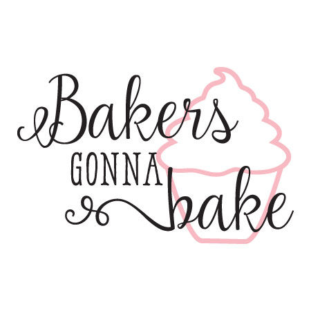 Bakers gonna Bake Kitchen Quote Wall Decal  DIY Lettering Stickers