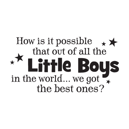 We Got The Best Little Boys Wall Quotes™ Decal  WallQuotes.com