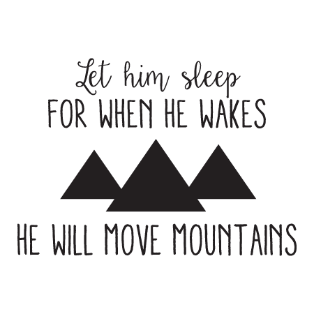 Let Him Sleep Whimsical Wall Quote™ Decal | WallQuotes.com