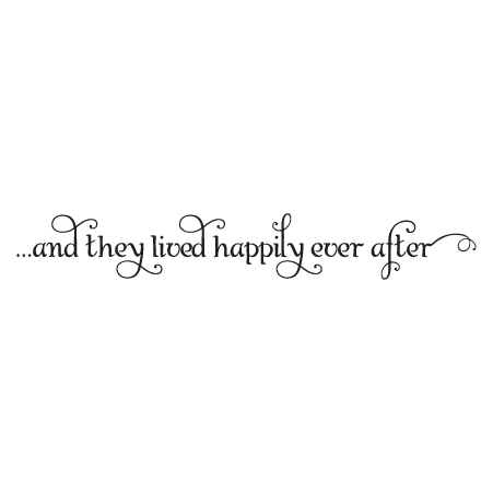 Happily Ever After Swirly Wall Quotes Decal Wallquotes Com