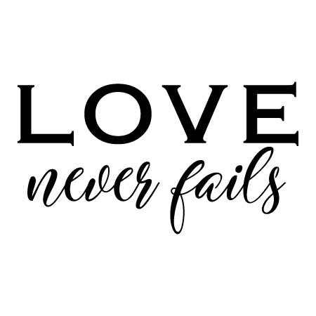 Your Love Never Fails Sticker