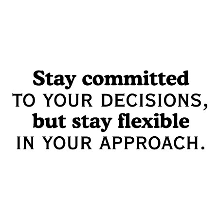 Stay Committed Wall Quotes™ Decal | WallQuotes.com