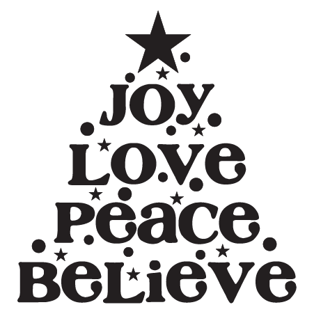 Joy Love Peace Tree Wall Quotes™ Decal | WallQuotes.com