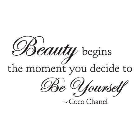 Coco Chanel Wall Quote Decal