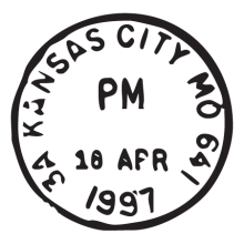 kansas city mo postmark wall art decal