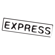 express postmark wall art decal