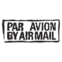 par avion postmark wall art decal