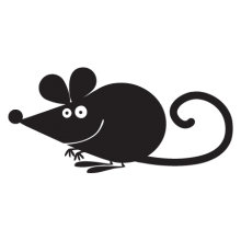 mouse party animal wall art decal