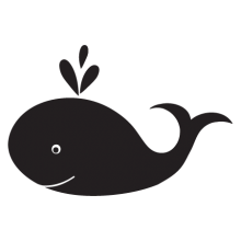 Cartoon whale