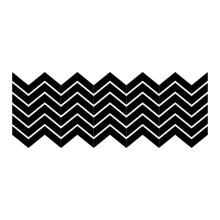 Chevron wall art decal kit