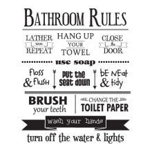 bathroom wall quotes decals