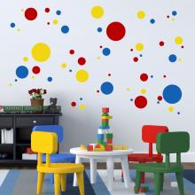 Primary Colors Dots & Spots Vinyl Wall Art Decal by WallQuotes.com