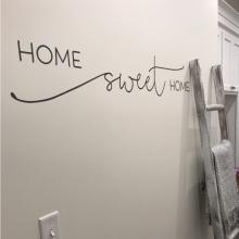 Home sweet home wall quotes vinyl lettering wall decal home decor vinyl stencil house entry entryway welcome hello