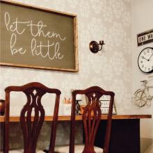 let them be little wall quotes vinyl lettering wall decal home decor vinyl stencil kids children grow up nursery playroom