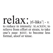 relax definition wall decal to make home a spa