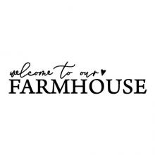 Welcome to our farmhouse wall quotes vinyl lettering wall decal home decor house home entry entryway rustic vintage farm style
