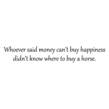 money can't buy happiness wall decal