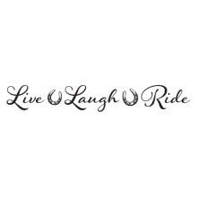 live laugh ride wall decal