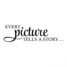 Every picture tells a story, photo wall, wall quotes vinyl wall decal family pictures photos family photos, images