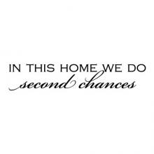  In this home we do second chances wall quotes vinyl lettering wall decal home decor vinyl stencil family love second chance house rules