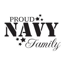 Proud Navy Family(Stencil)