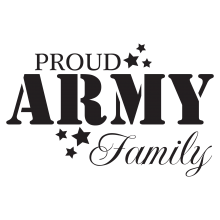 Proud Army Family(stencil)