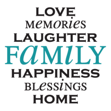 love memories laughter family wall decal