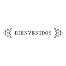 bienvenidos elegant frame wall decal