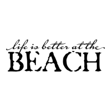 life is better at the beach decal