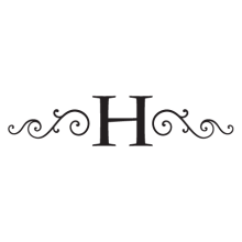 hardy monogram headboard wall decal